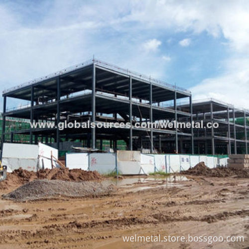 Prefabricated structural steel multistory building